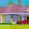 Simple 3-bedroom house plan Home ID 204201 +254703721899