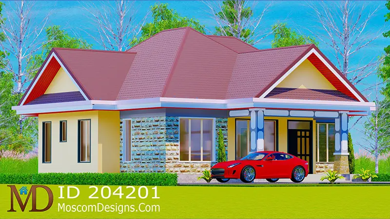 Simple 3-bedroom house plan Home | 204201