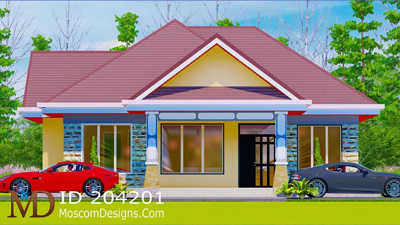 Simple 3-bedroom house plan Home | 204201
