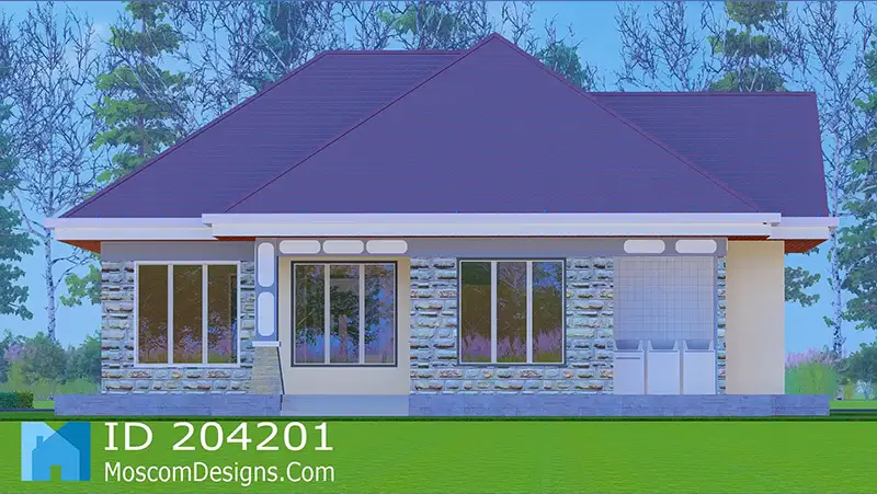 Simple 3-bedroom house plan Home ID 204201 +254703721899
