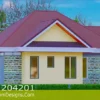Simple 3-bedroom house plan Home ID 204201 +254703721899