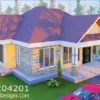 Simple 3-bedroom house plan Home ID 204201 +254703721899