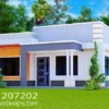 2 Bedroom House Plan Modern Bungalow Design ID 207202 +254703721899