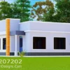 2 Bedroom House Plan Modern Bungalow Design ID 207202 +254703721899