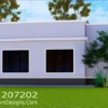 2 Bedroom House Plan Modern Bungalow Design ID 207202 +254703721899