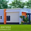 2 Bedroom House Plan Modern Bungalow Design ID 207202 +254703721899