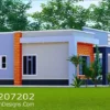 2 Bedroom House Plan Modern Bungalow Design ID 207202 +254703721899