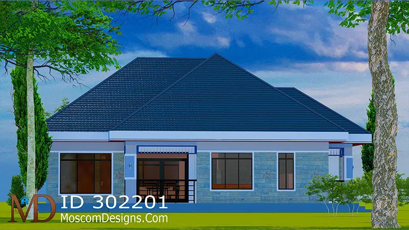 Modern 3-Bedroom Open Kitchen House Photo 2 Plan ID 302201 +254703721899