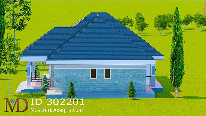 Modern 3-Bedroom Open Kitchen House Photo 2 Plan ID 302201 +254703721899
