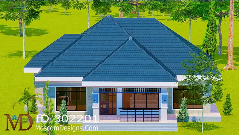 Modern 3-Bedroom Open Kitchen House Photo 2 Plan ID 302201 +254703721899