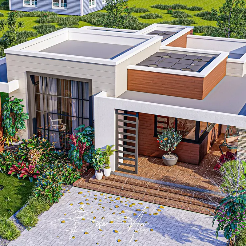 2 Bedrooms House Plans