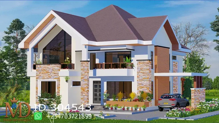 4-Bedroom Maisonette House Plan – Modern & Stylish ID 304543