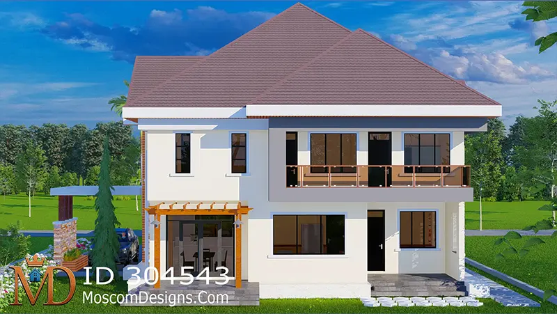 4-Bedroom Maisonette House Plan ID 304543 +254703721899