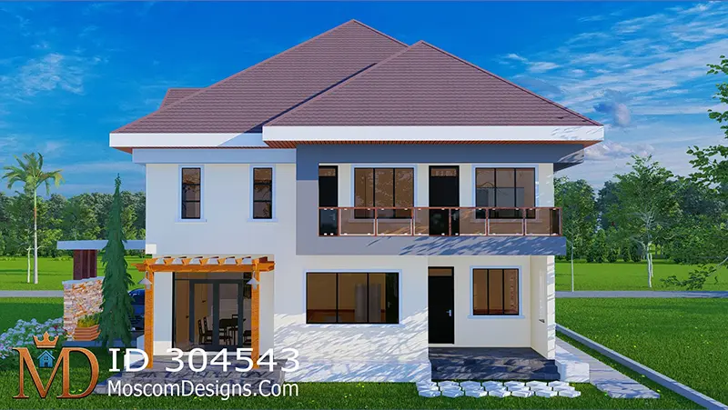 4-Bedroom Maisonette House Plan ID 304543 +254703721899