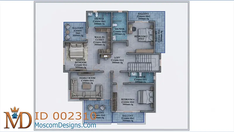 5-bedroom flat-roof maisonette ID 002310, +254703721899