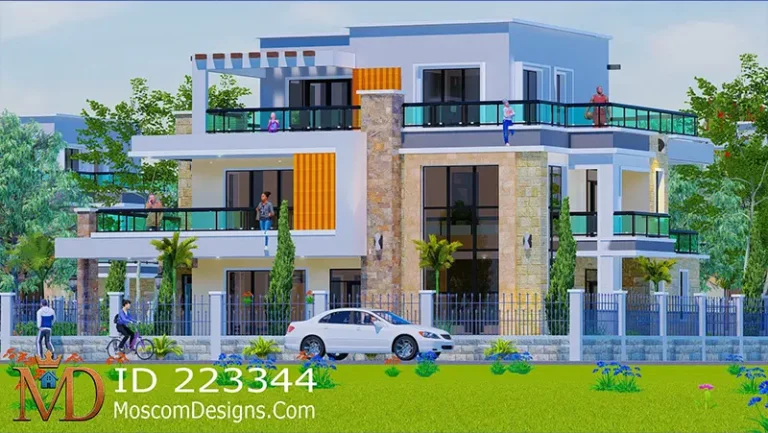 Modern 5-bedroom flat Manson: Complete Floor Plans ID 223344