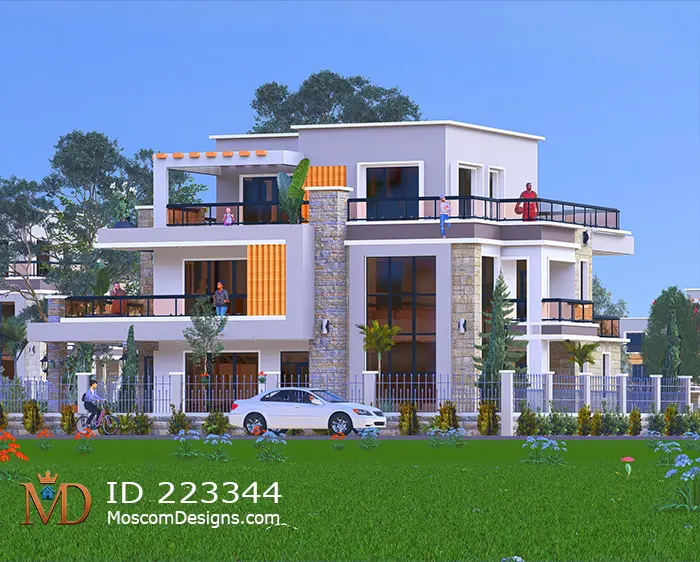 Modern Design 5 bedroom flat roof maisonette ID 223344 Photo +254703721899