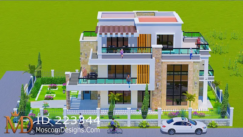 Modern 5-bedroom flat Manson: Complete Floor Plans ID 223344 photo 1 Call +254703721899