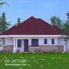 3 Bedroom Bungalow Plan Modern Open Concept ID 207200