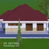3 Bedroom Bungalow Plan Modern Open Concept ID 207200