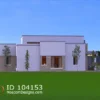 Affordable 4 Bedroom House Plan with Hidden Roof ID 104153