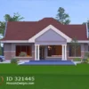 Modern 4-Bedroom Bungalow Plan - Buy Your Plan Now ID 321445
